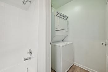 Washer/dryer in select units